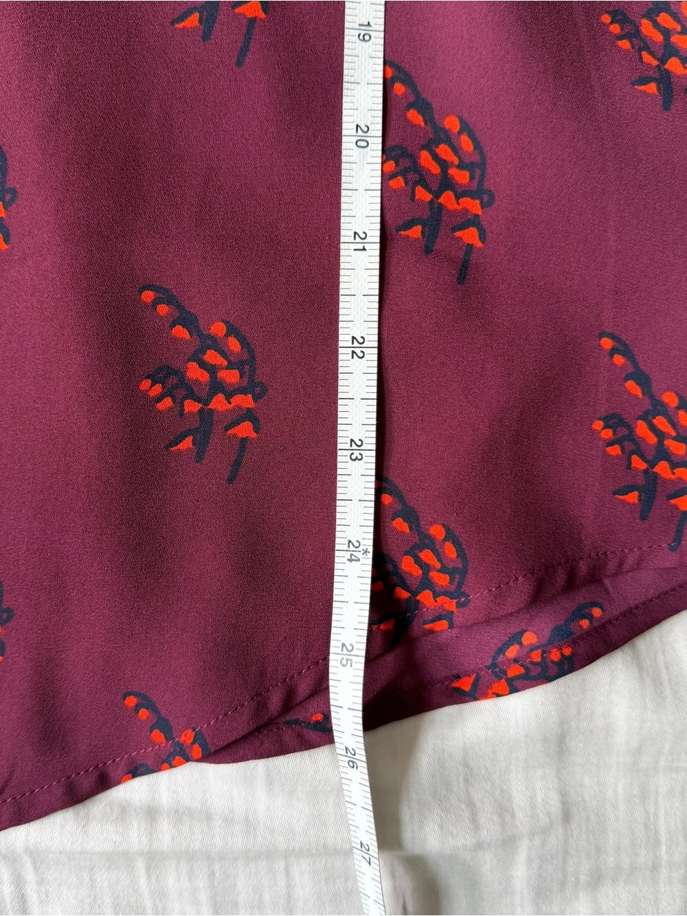 LOFT XL Burgundy Button-Down Shirt - Picture 6 of 6
